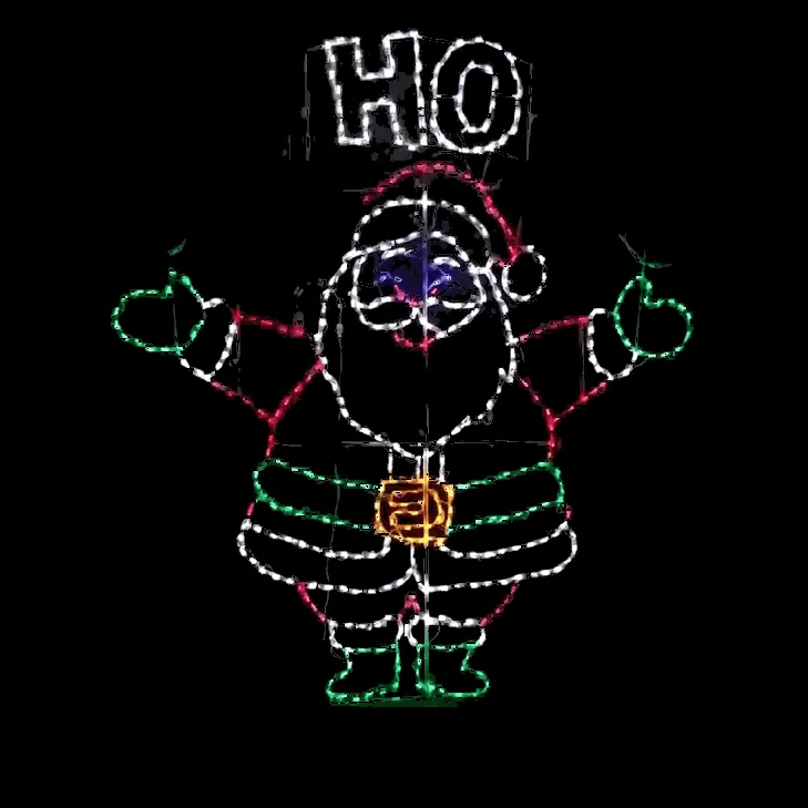 Santa Ho Ho Ho Animated LED Display