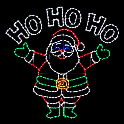 Santa Ho Ho Ho Animated LED Display