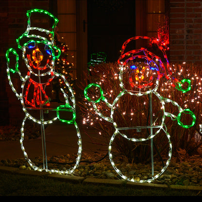 Exhibidor LED Muñeco de Nieve Bebé (32")