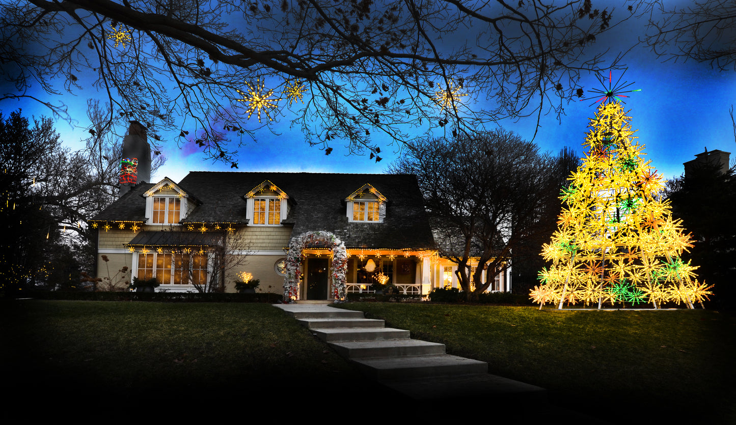 Starburst Aluminum Frame Tree - 7 'to 30' (includes Starbursts)