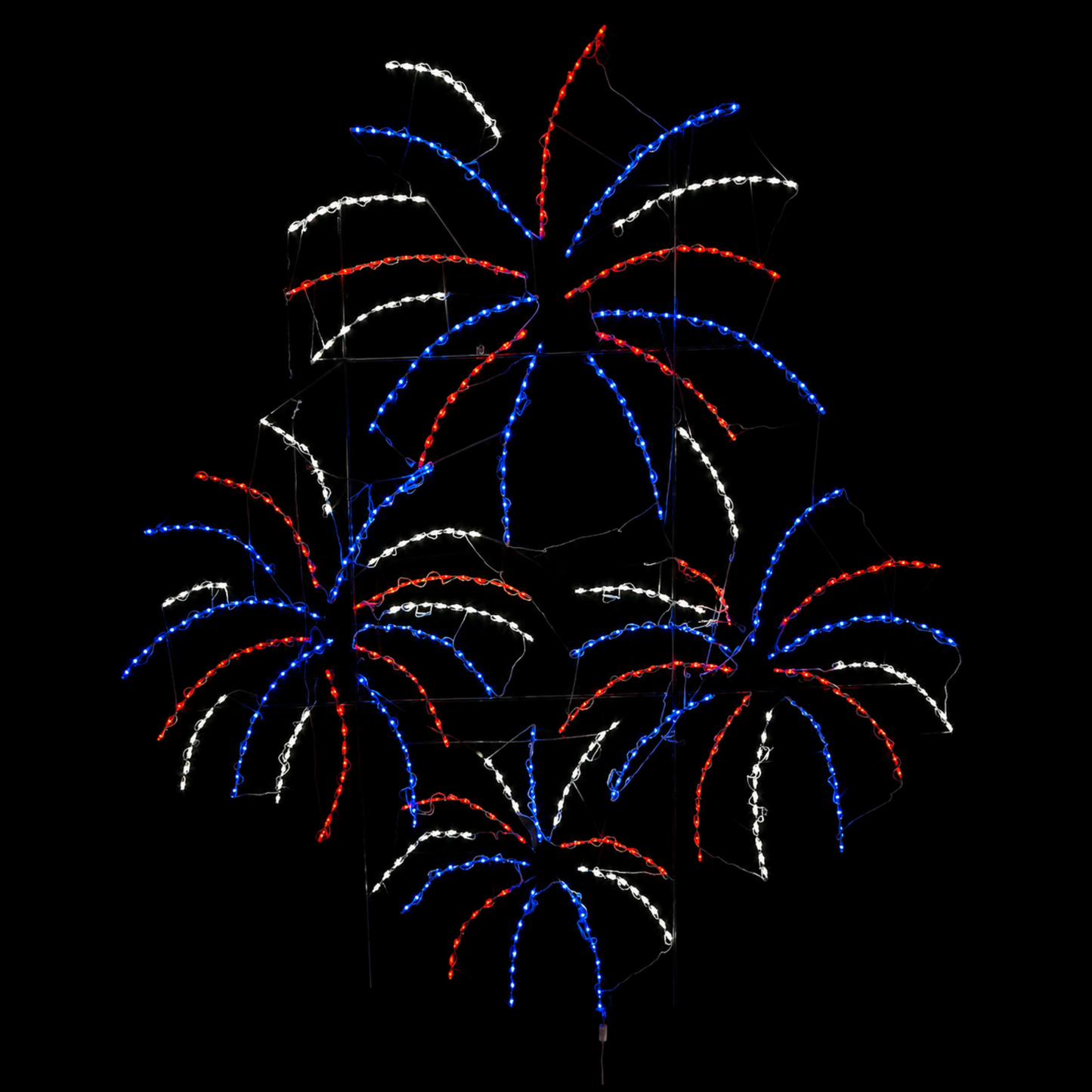 Pantalla LED Apilable de Cuatro Fuegos Artificiales Animados