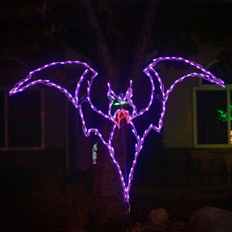 Pantalla LED Murciélago Morado (91 cm)