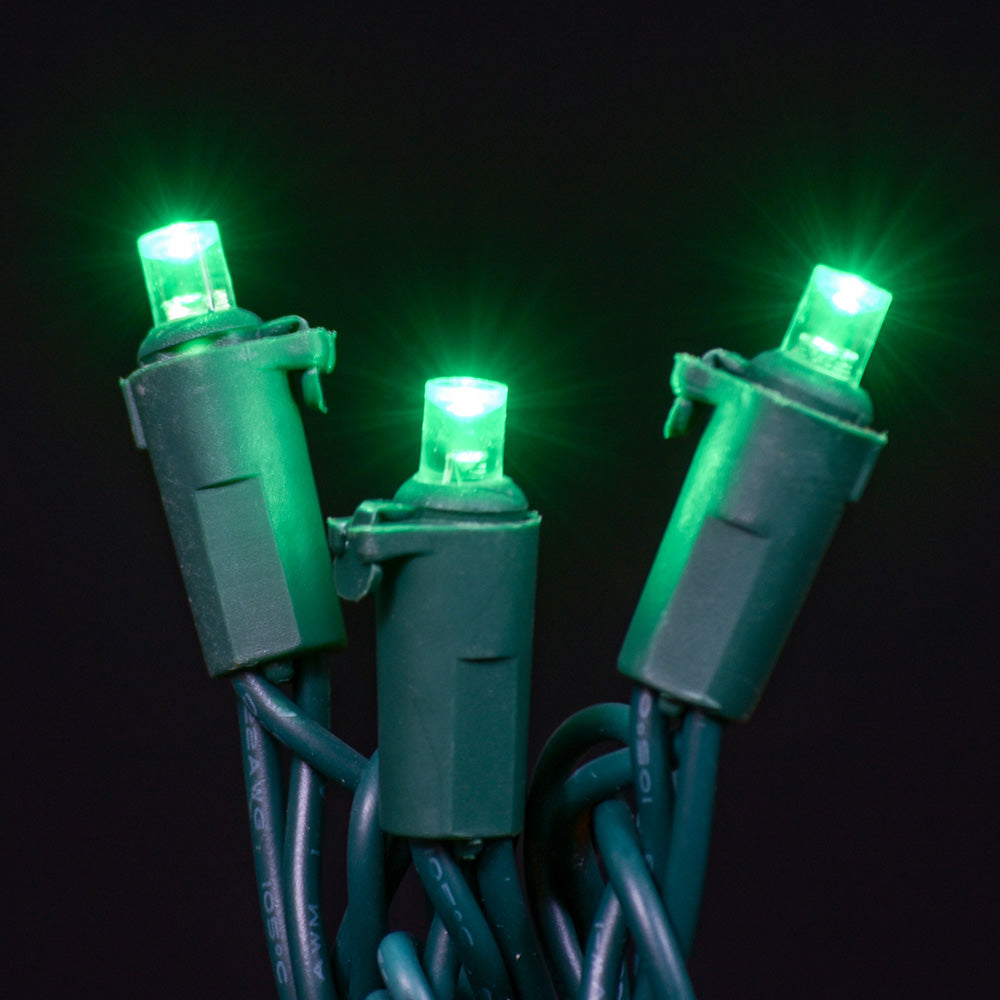Juego de luces LED cóncavas de 5 mm, 70 unidades, 15 cm de espaciado, 3 cables