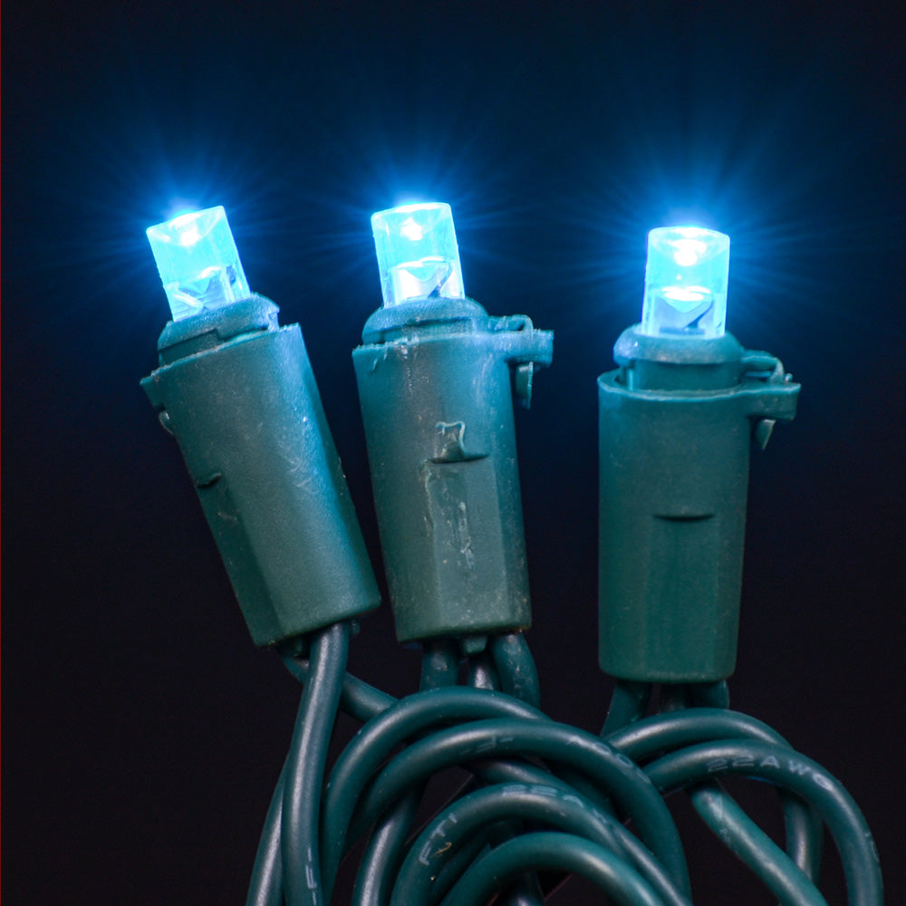 Juego de luces LED cóncavas de 5 mm, 70 unidades, 15 cm de espaciado, 3 cables