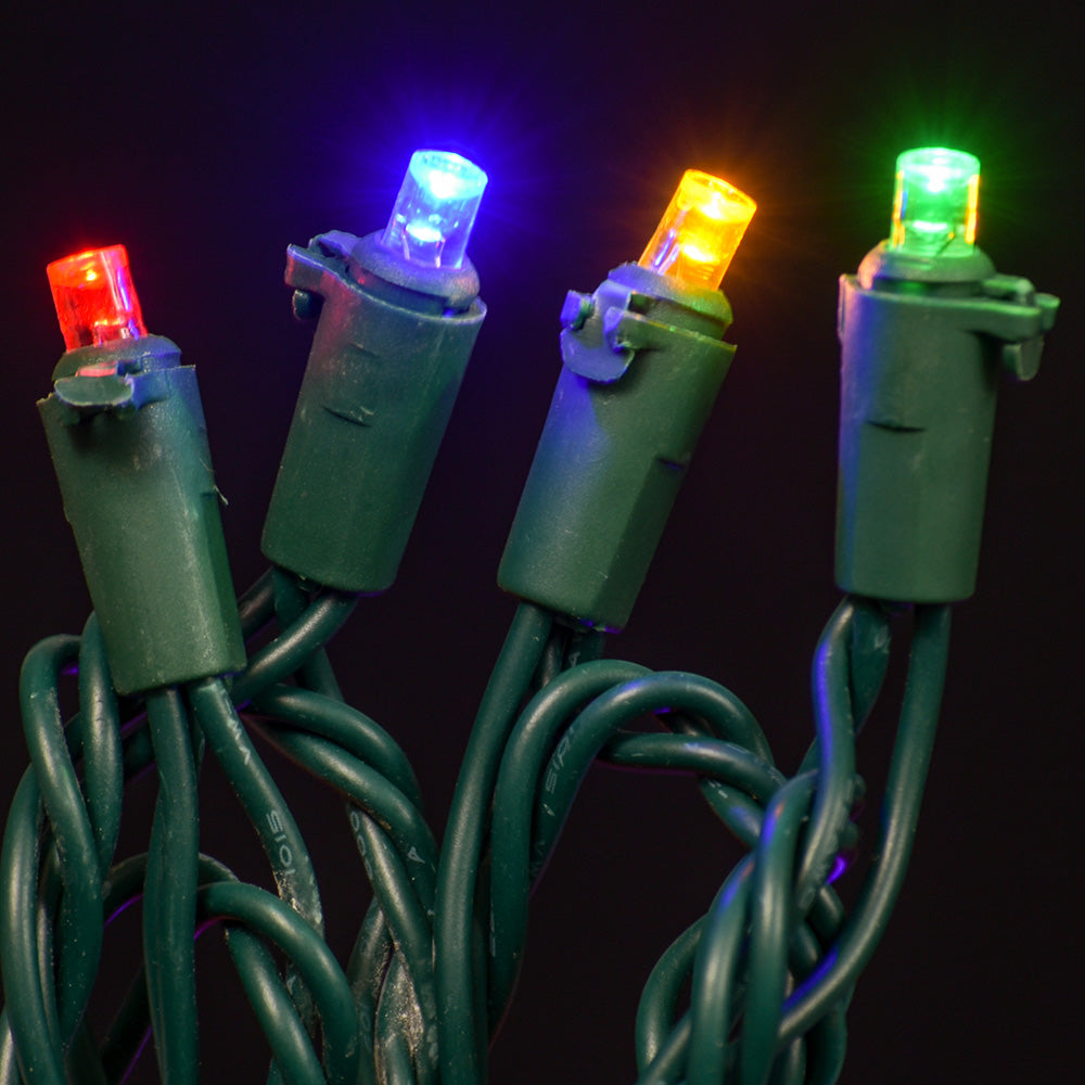 Juego de luces LED cóncavas de 5 mm, 70 unidades, 15 cm de espaciado, 3 cables