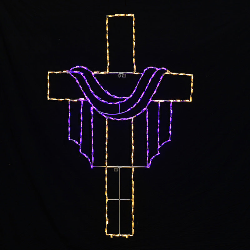 Cruz de Jesús con túnica (64") con pantalla LED