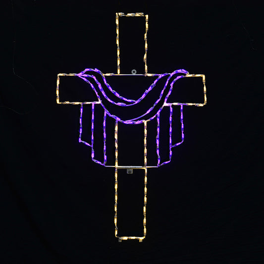 Cruz de Jesús con túnica (48") con pantalla LED