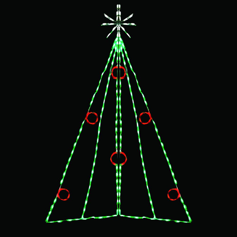 Árbol de Navidad LED con bayas