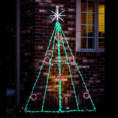 Árbol de Navidad LED con bayas