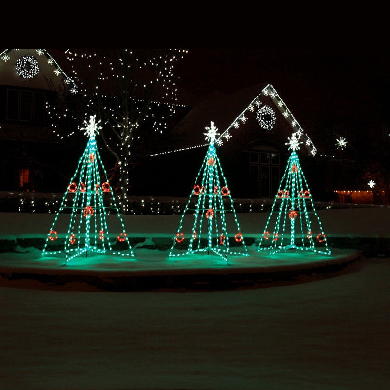Árbol de Navidad LED con bayas