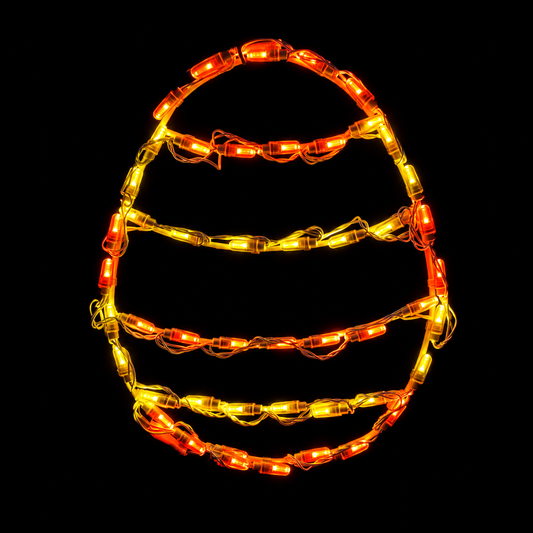 Yellow/Orange Easter Egg LED Display