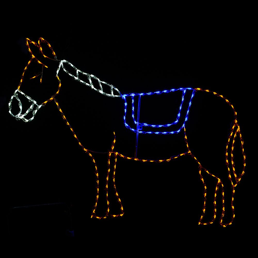 Burro de Pesebre con Luz LED