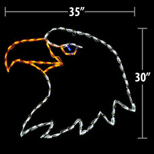 Pantalla LED con Cabeza de Águila Calva