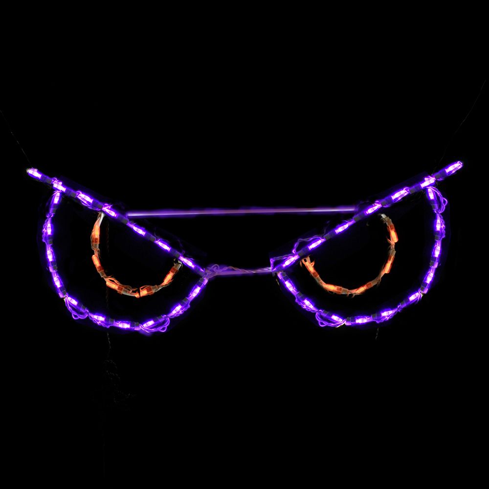 Pantalla LED Ojos Espeluznantes - Naranja (78 cm)
