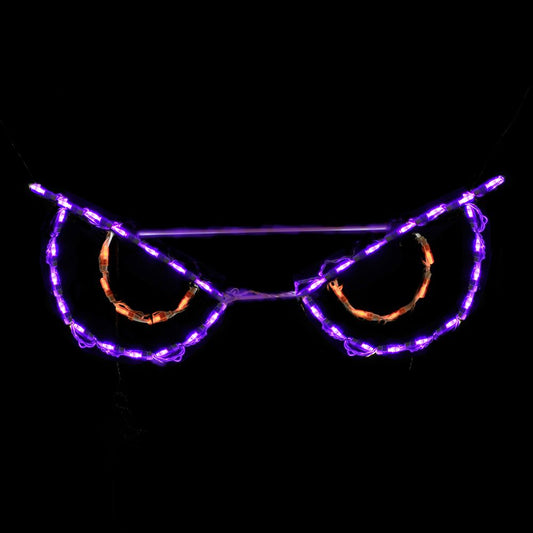 Pantalla LED Ojos Espeluznantes - Naranja (78 cm)