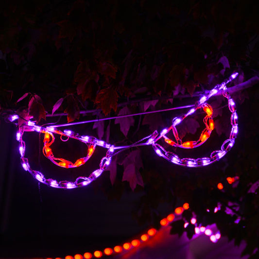 Pantalla LED Ojos Espeluznantes - Naranja (78 cm)