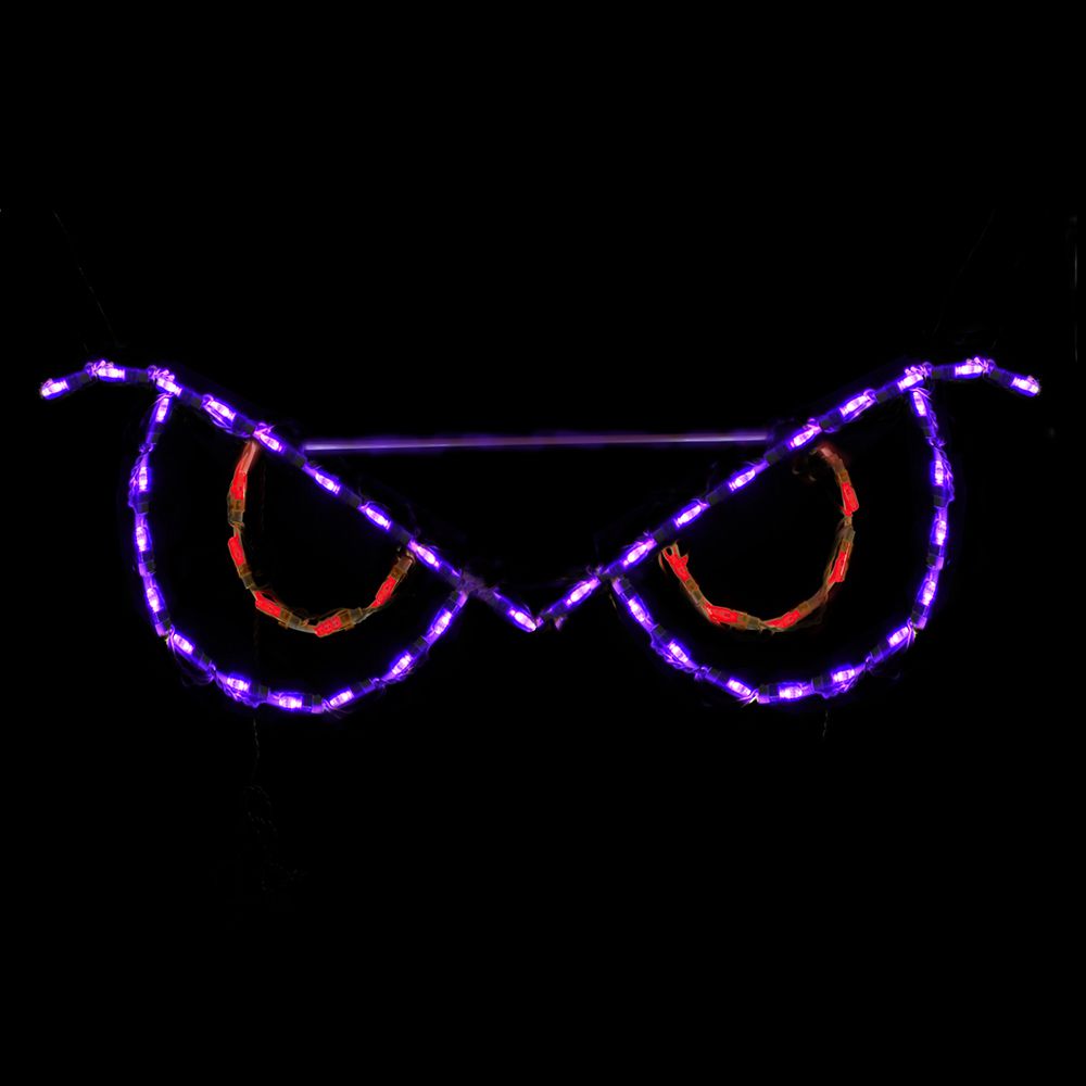 Exhibición LED de Ojos Espeluznantes - Rojo (31")