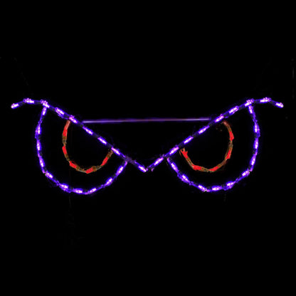 Exhibición LED de Ojos Espeluznantes - Rojo (31")