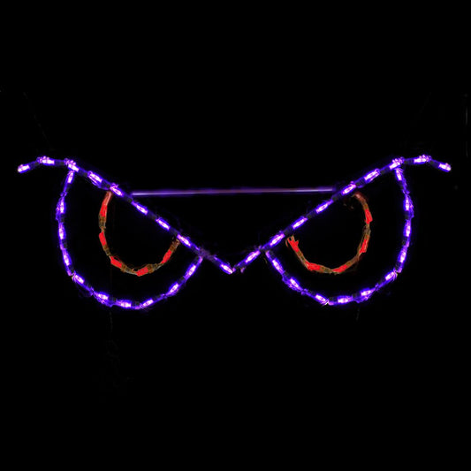 Exhibición LED de Ojos Espeluznantes - Rojo (31")
