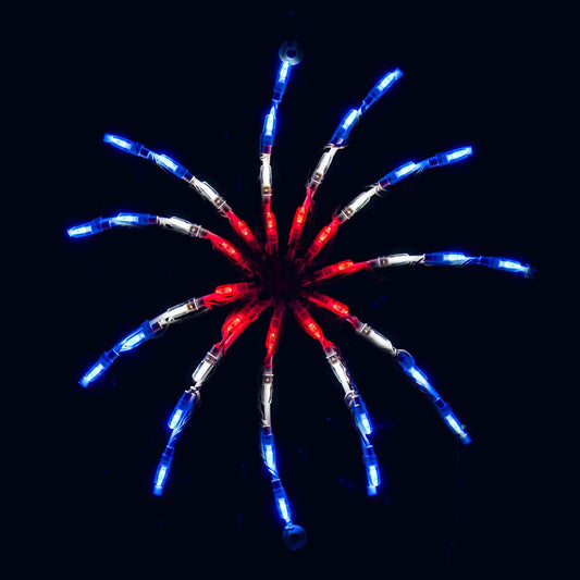 Exhibidor LED de Fuegos Artificiales para el 4 de Julio (45.7 cm)