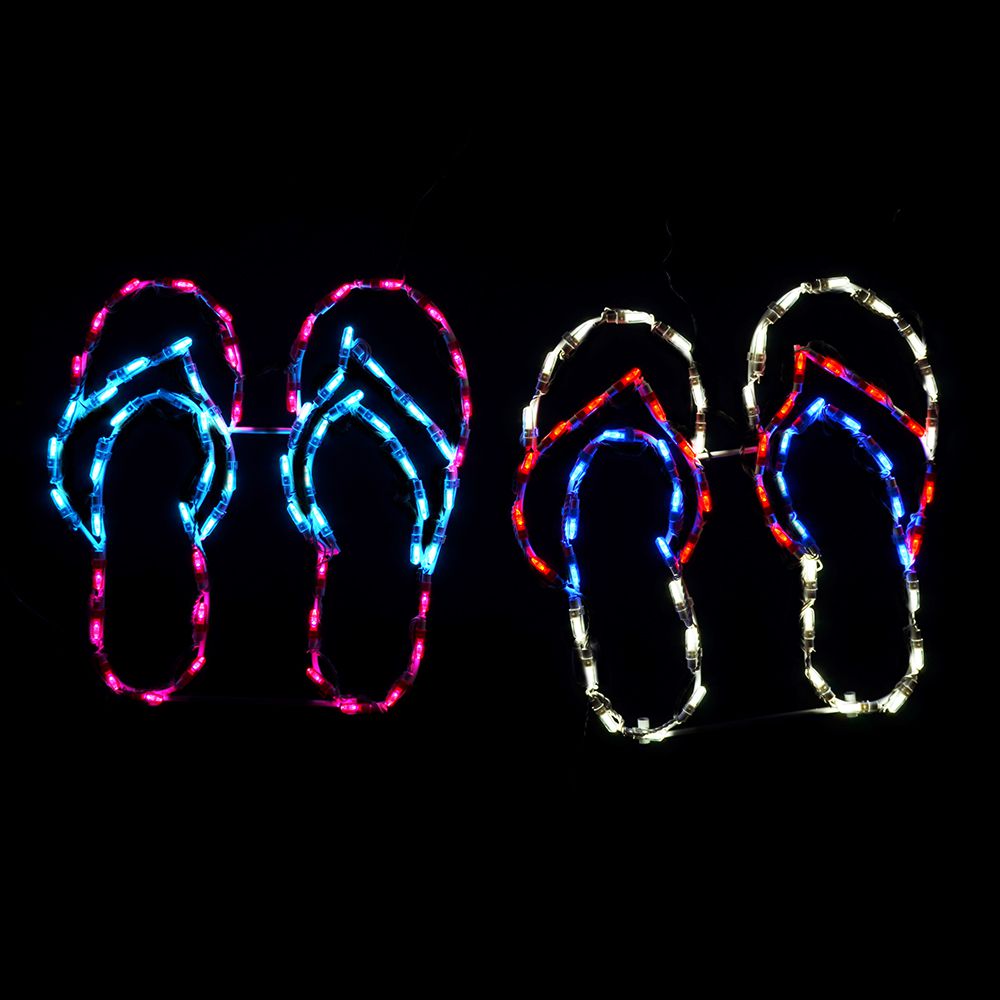 Chanclas para él y para ella con pantalla LED