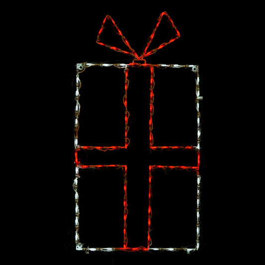 Expositor LED de Caja de Regalo - Rojo/Blanco