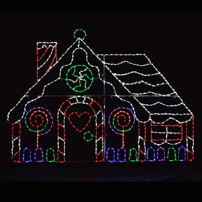 Casa de jengibre LED