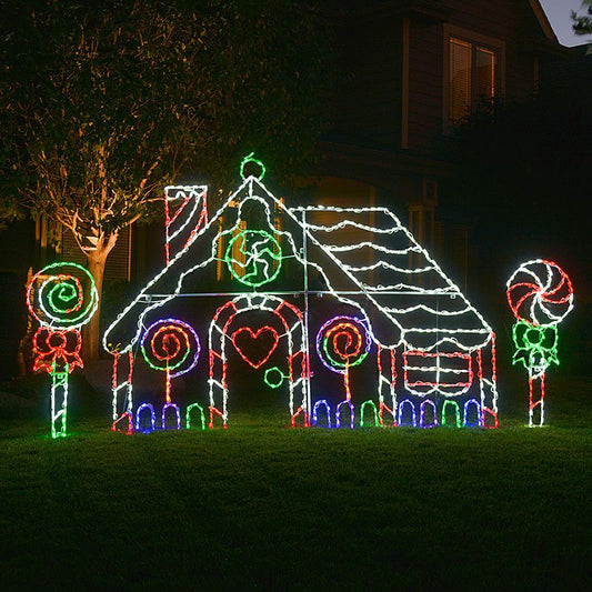 Casa de jengibre LED