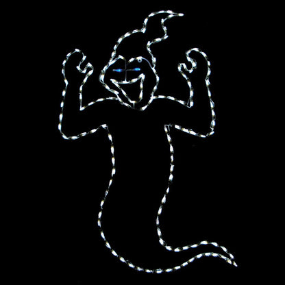 Fantasma Sonriente - Pantalla LED de Halloween (38")