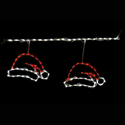 Gorro de Papá Noel LED, conectable