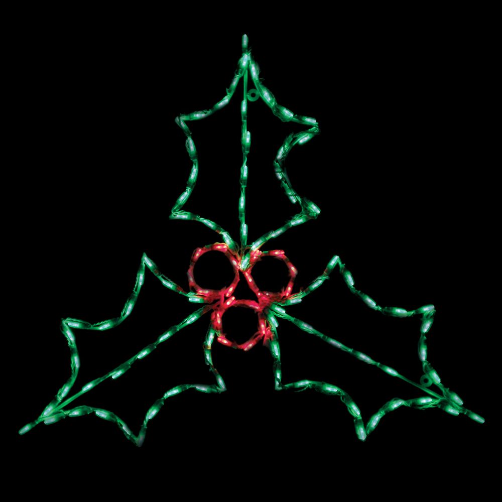 Pantalla LED Acebo con Bayas (94 cm)