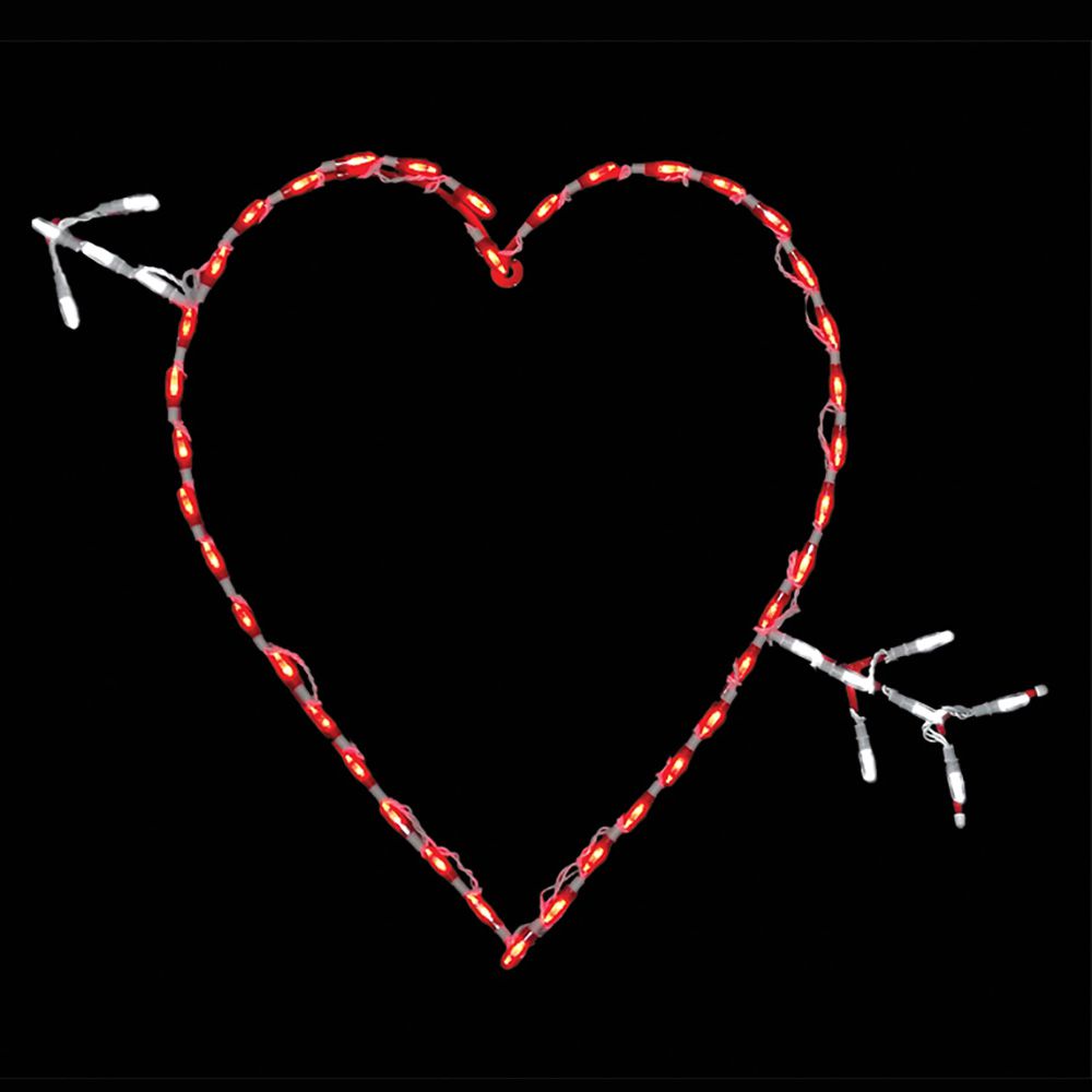 Letrero LED Corazón de San Valentín (84 cm)