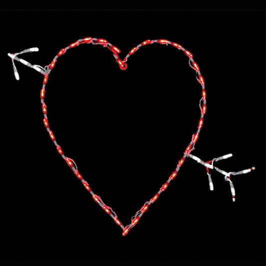 Letrero LED Corazón de San Valentín (84 cm)