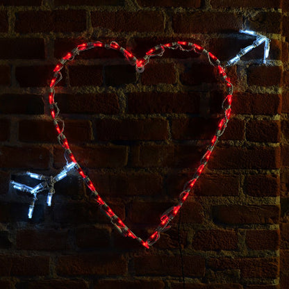 Letrero LED Corazón de San Valentín (84 cm)