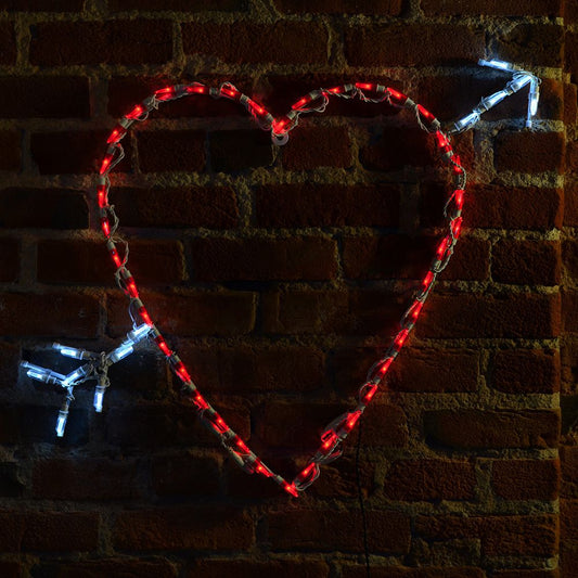 Letrero LED Corazón de San Valentín (84 cm)