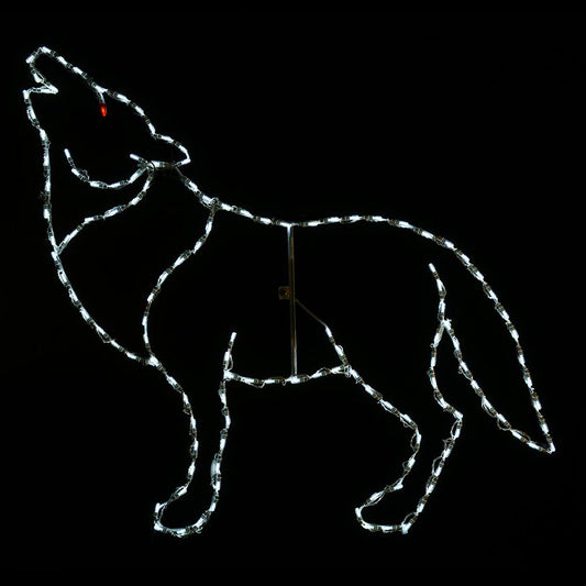 Exhibidor LED Lobo Aullador (48")