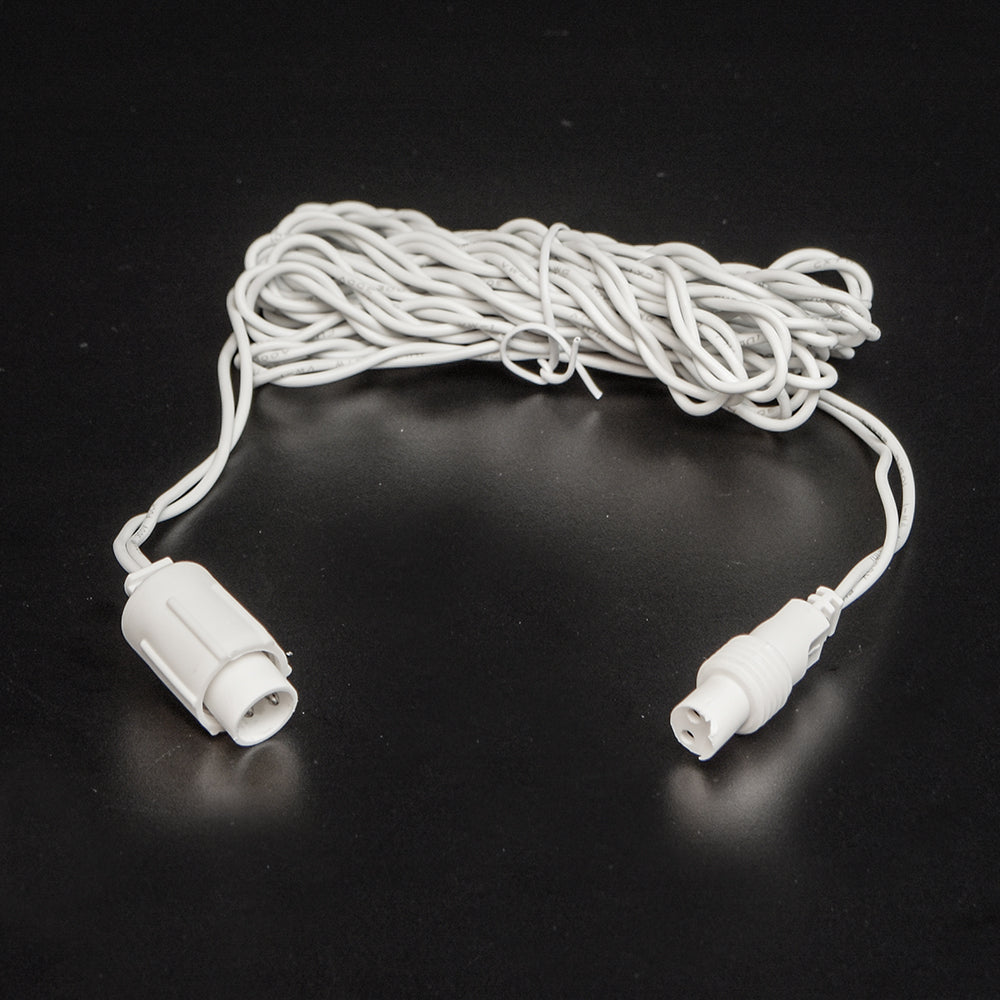 Cable de puente blanco de 2 pines y 12'