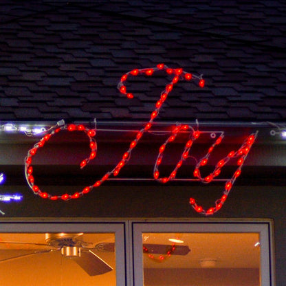 Letrero LED Joy - Rojo (44")