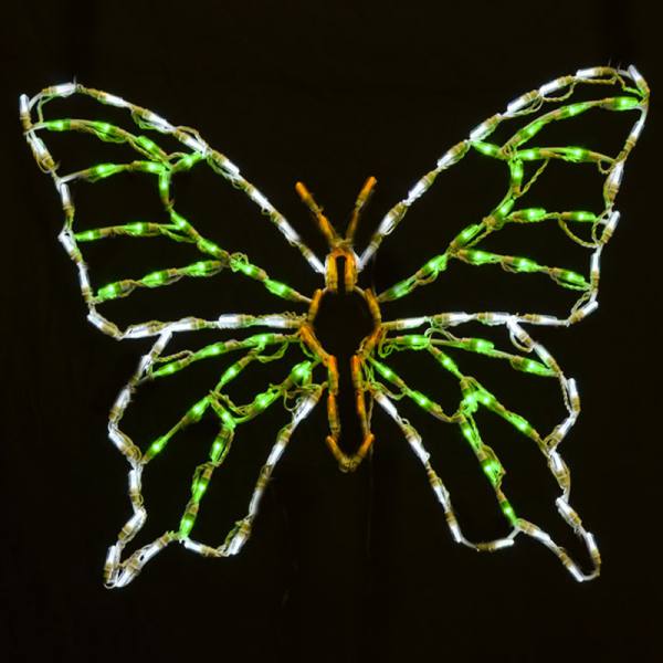 Exhibidor LED Mariposa - Verde