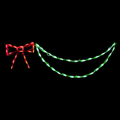 Lazo LED con guirnalda (Rojo/Verde)