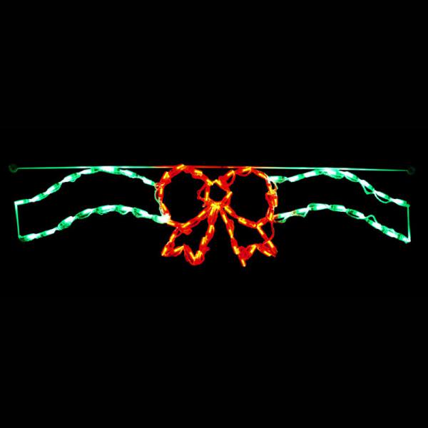 LED enlazable con forma de lazo/cinta rojo/verde