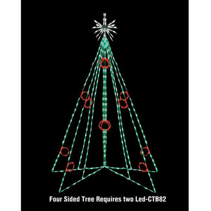 Árbol de Navidad LED con bayas
