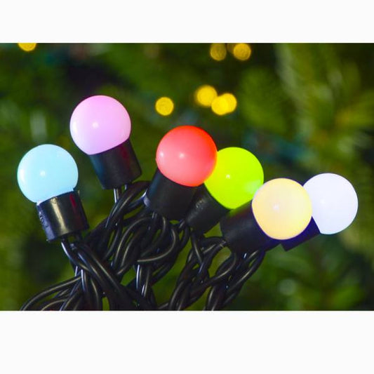 Guirnalda de luces LED G15 (cambia de color)