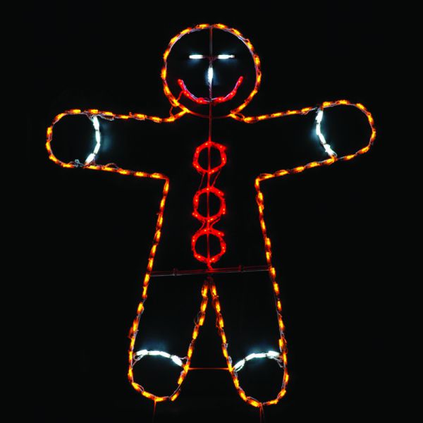 Expositor LED del Muñeco de Jengibre