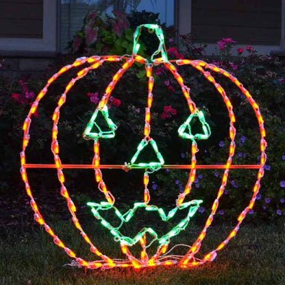 Expositor LED de calabaza Jack-o'-lantern (96,5 cm)