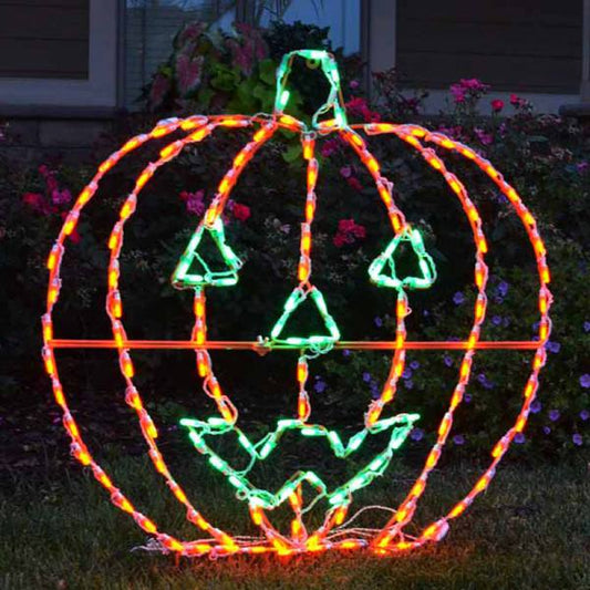Expositor LED de calabaza Jack-o'-lantern (96,5 cm)
