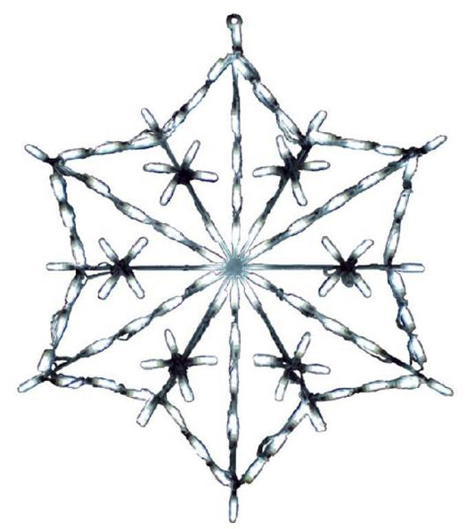 Pantalla LED Copo de Nieve Hexagonal - Blanco (30")