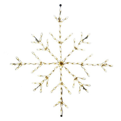Pantalla LED de copo de nieve - Blanco cálido (91,44 cm)