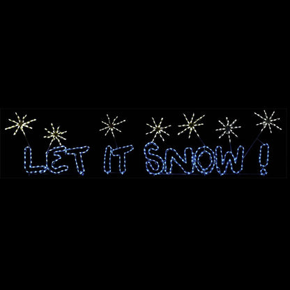 Letrero LED Animado Que Caiga Nieve (46")