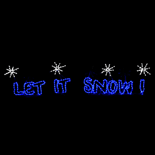 Letrero LED Animado Que Caiga Nieve (46")